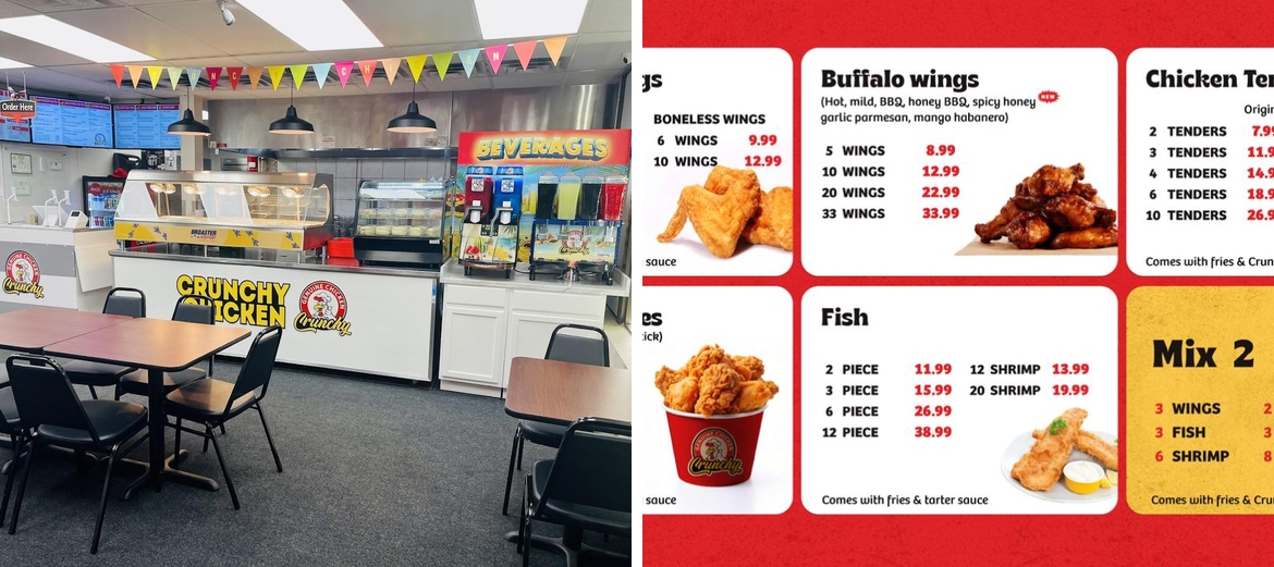 Crunchy Chicken Menu