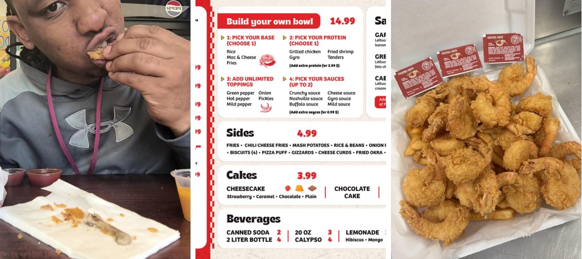 Crunchy Chicken Menu