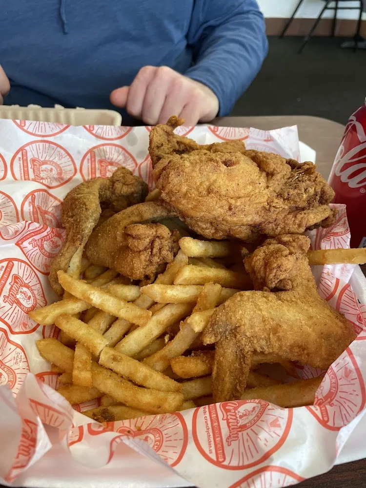 Chicken Wings and French Fries